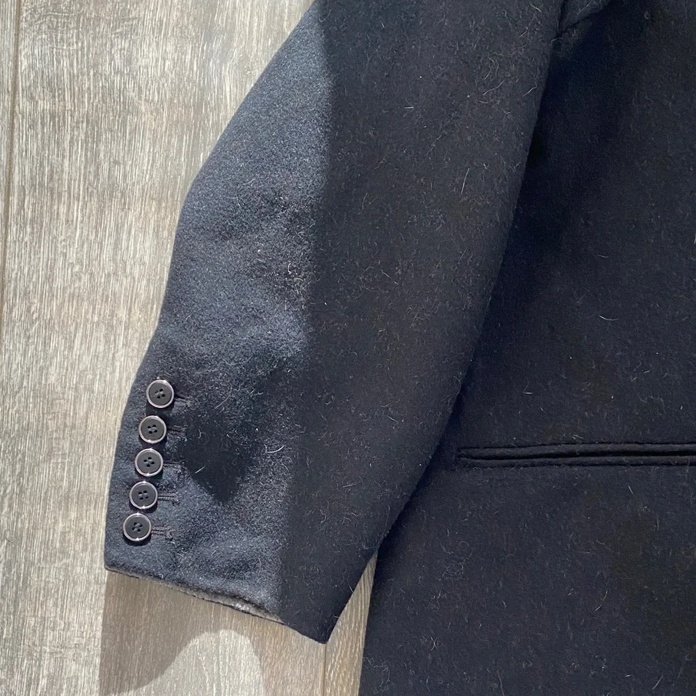 J. Crew - Black Wool Pea Coat - Size 3X - Picture 4 of 8